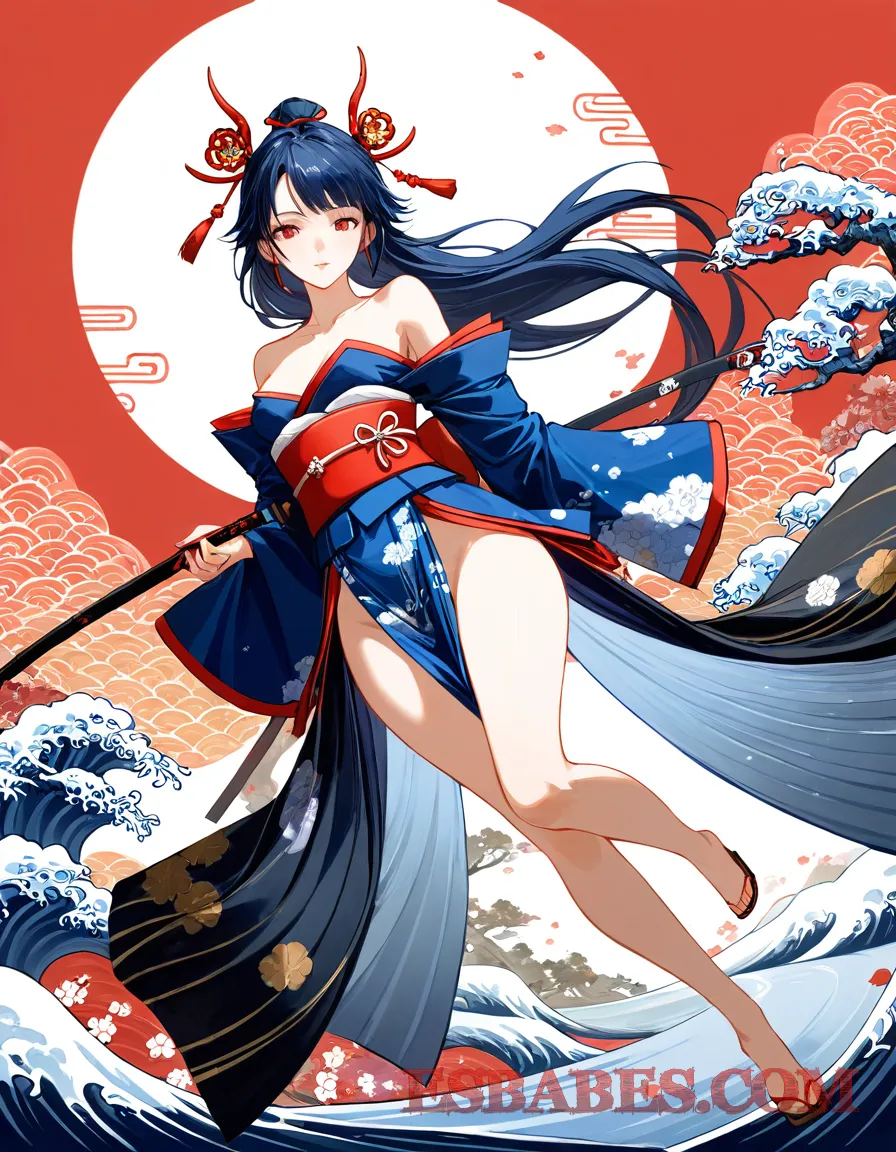 Arte ilustración increíble de Anime News Oppai Shoujo Ai Tsundere Maid generado por IA