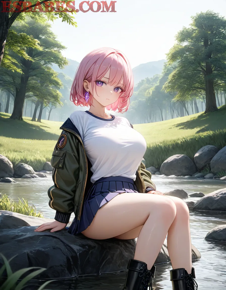 Arte ilustración increíble de Anime Online Anime List Blue Box Steins Gate Eroge generado por IA