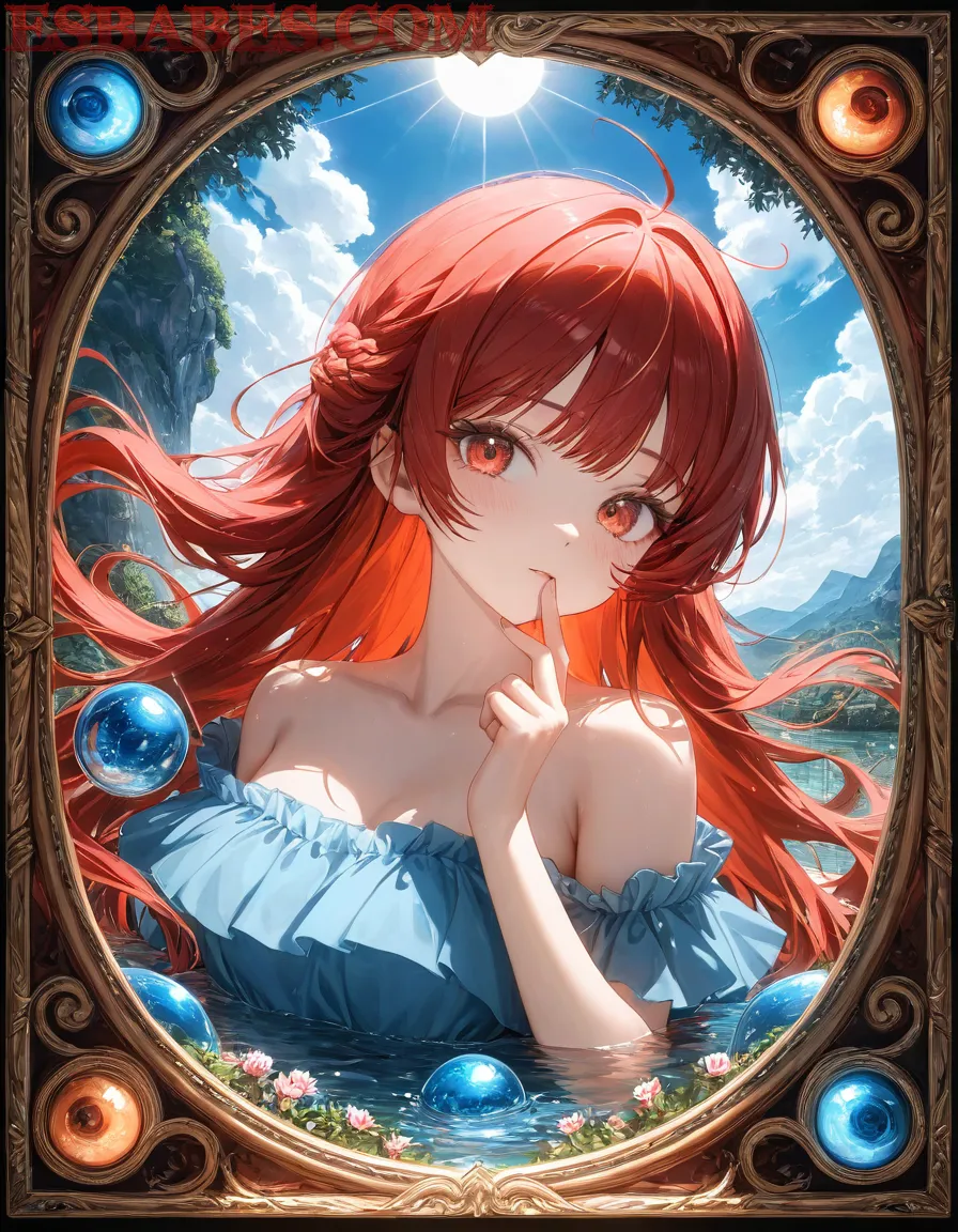 Arte ilustración increíble de Anime Online Anime Opening Blue Box Anime Series Maid generado por IA