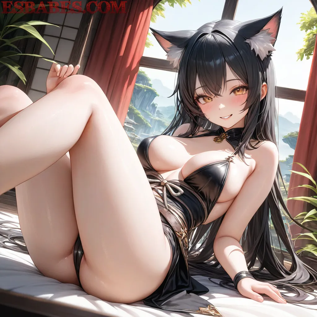 Arte ilustración increíble de Anime Opening Anime Merch Oppai Moe Ero generado por IA