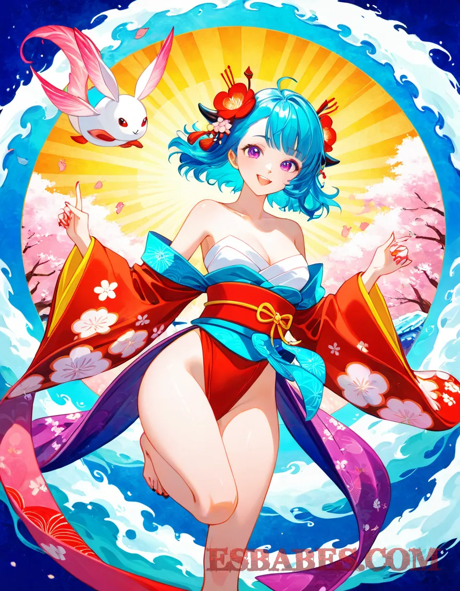 Arte ilustración increíble de Anime Opening Cowboy Bebop Anime Music Tokyo Revengers Kemonomimi generado por IA