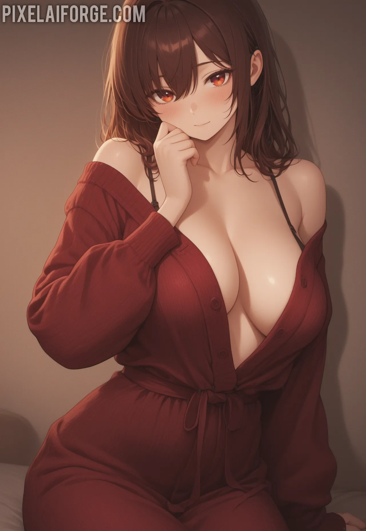 Arte ilustración increíble de Anime Season Hidive Anime Series Oppai Tentacle generado por IA