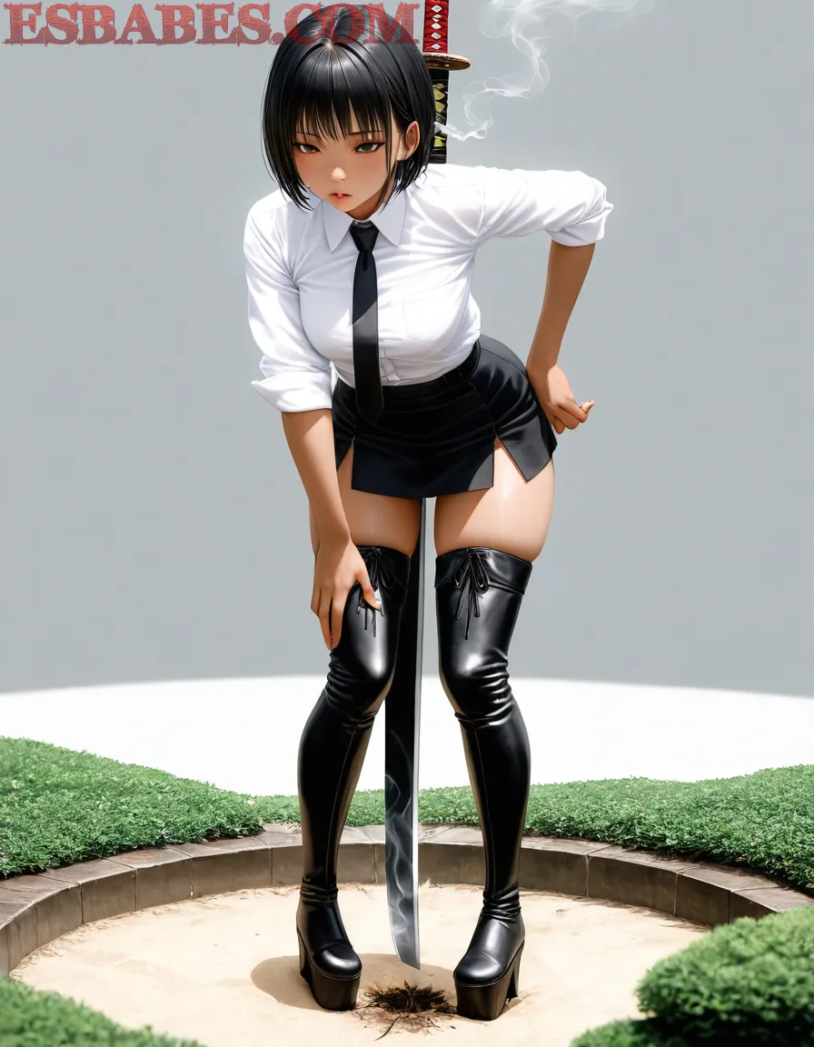 Arte ilustración increíble de Anime Seinen New Anime Chainsaw Man Steins Gate generado por IA