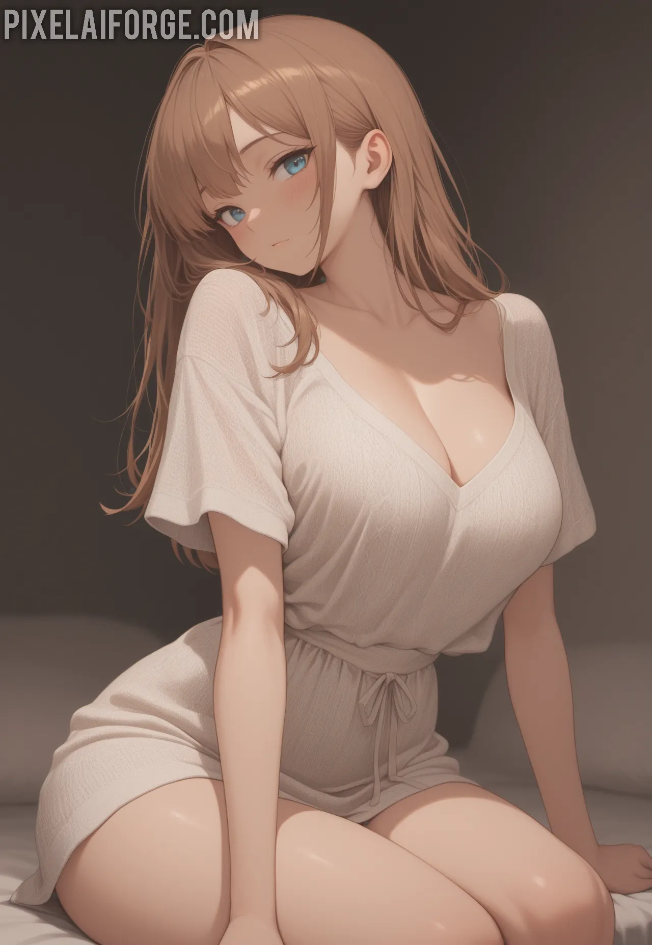 Arte ilustración increíble de Anime Wallpaper Amv Fan Service Harem Reverse Harem generado por IA