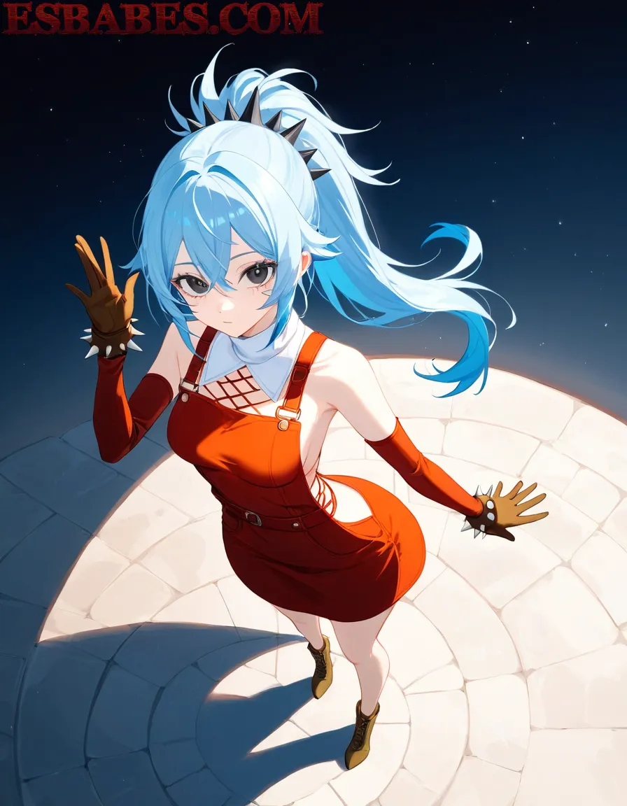 Arte ilustración increíble de Anna Mostrando Su Cono Sabroso generado por IA