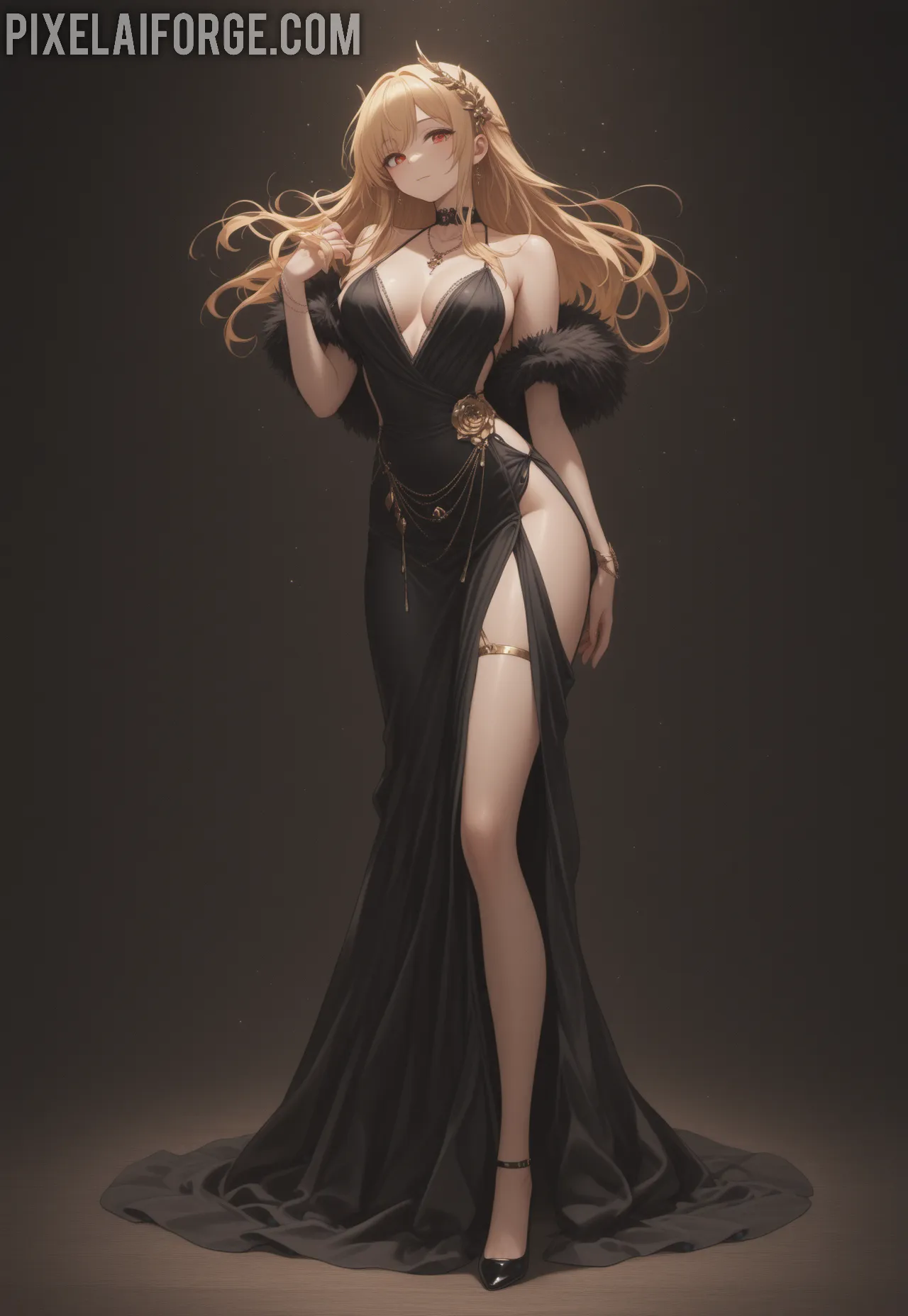 Arte ilustración increíble de Apothecary Diaries Bishoujo Bara Harem Ero generado por IA