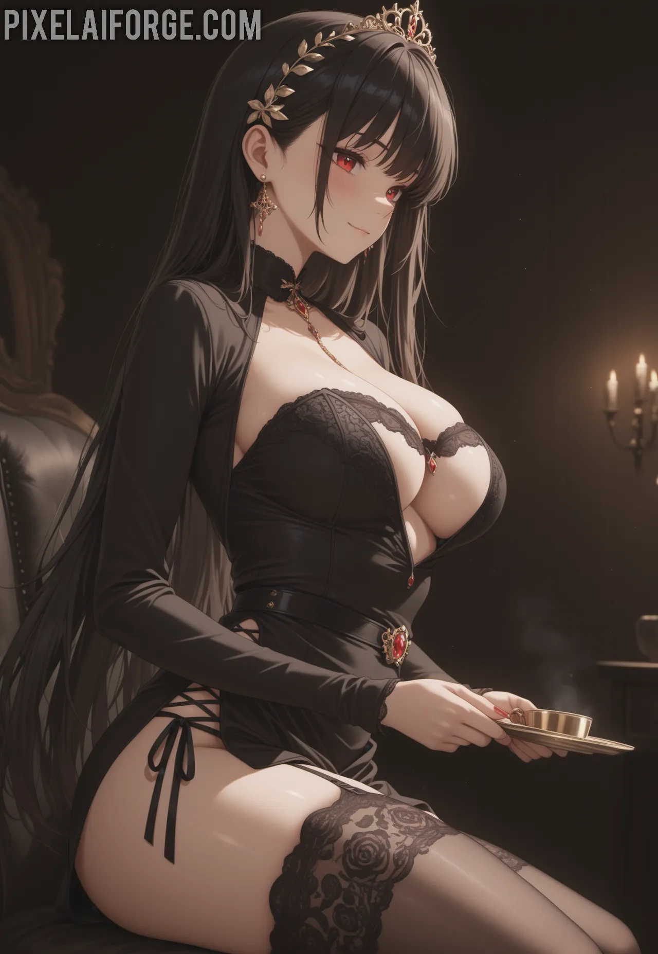 Arte ilustración increíble de Apothecary Diaries Frieren Anime Trailer Chainsaw Man Kemonomimi generado por IA