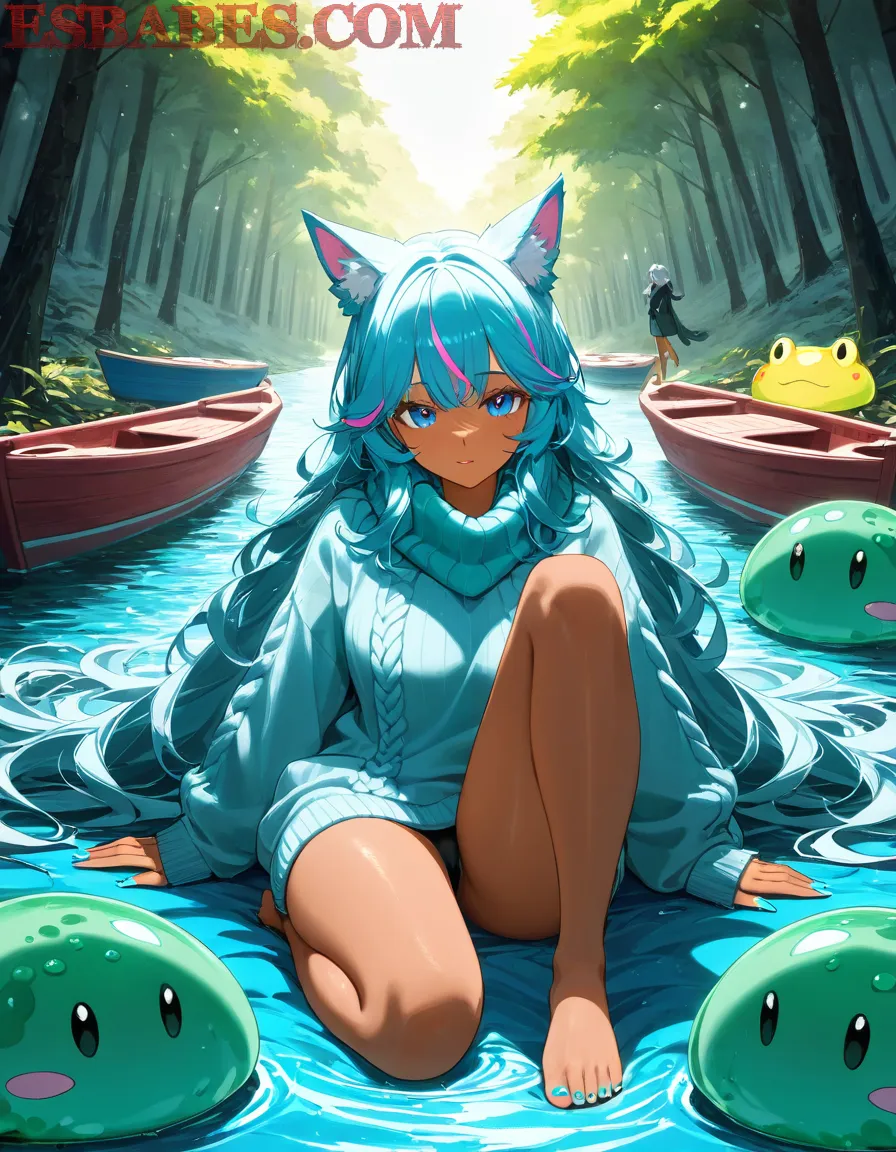 Arte ilustración increíble de Atractiva Milf Dominno generado por IA