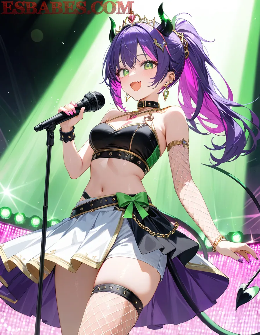 Arte ilustración increíble de Attack On Titan Cosplay Goku Catgirl Yandere generado por IA