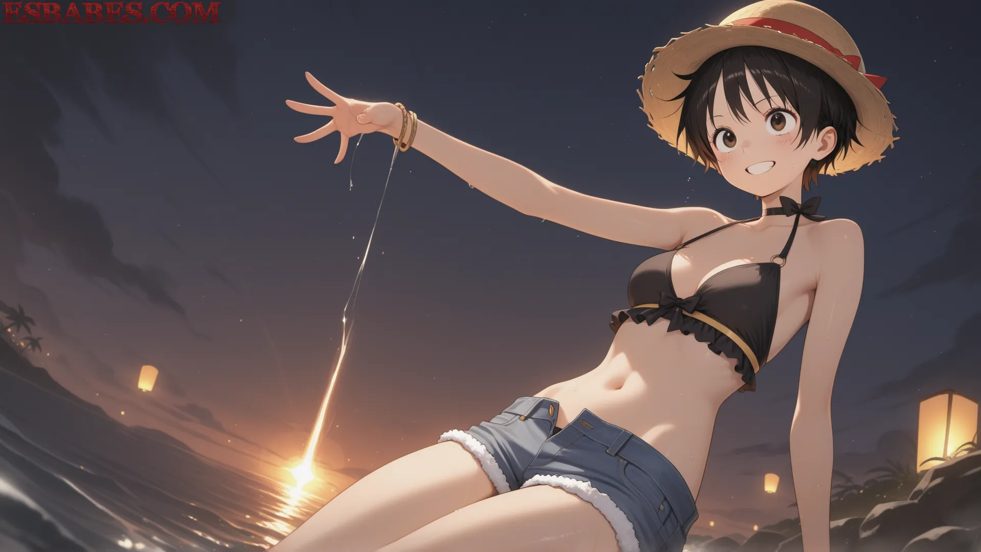 Arte ilustración increíble de Attack On Titan Hunter X Hunter Anime Expo Goku Doujinshi generado por IA