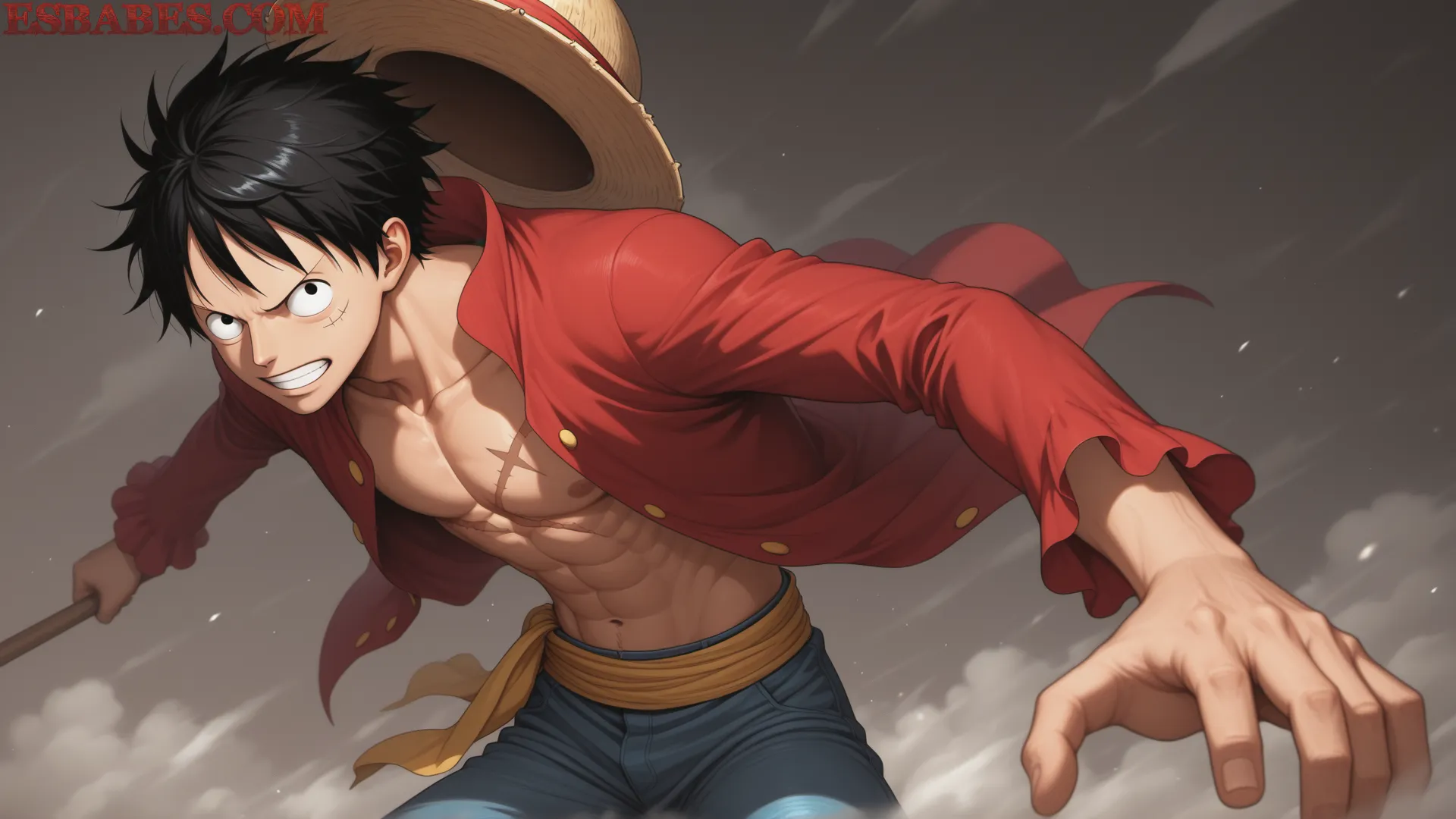 Arte ilustración increíble de Attack On Titan Yoasobi Oshi No Ko Blue Box Amv generado por IA