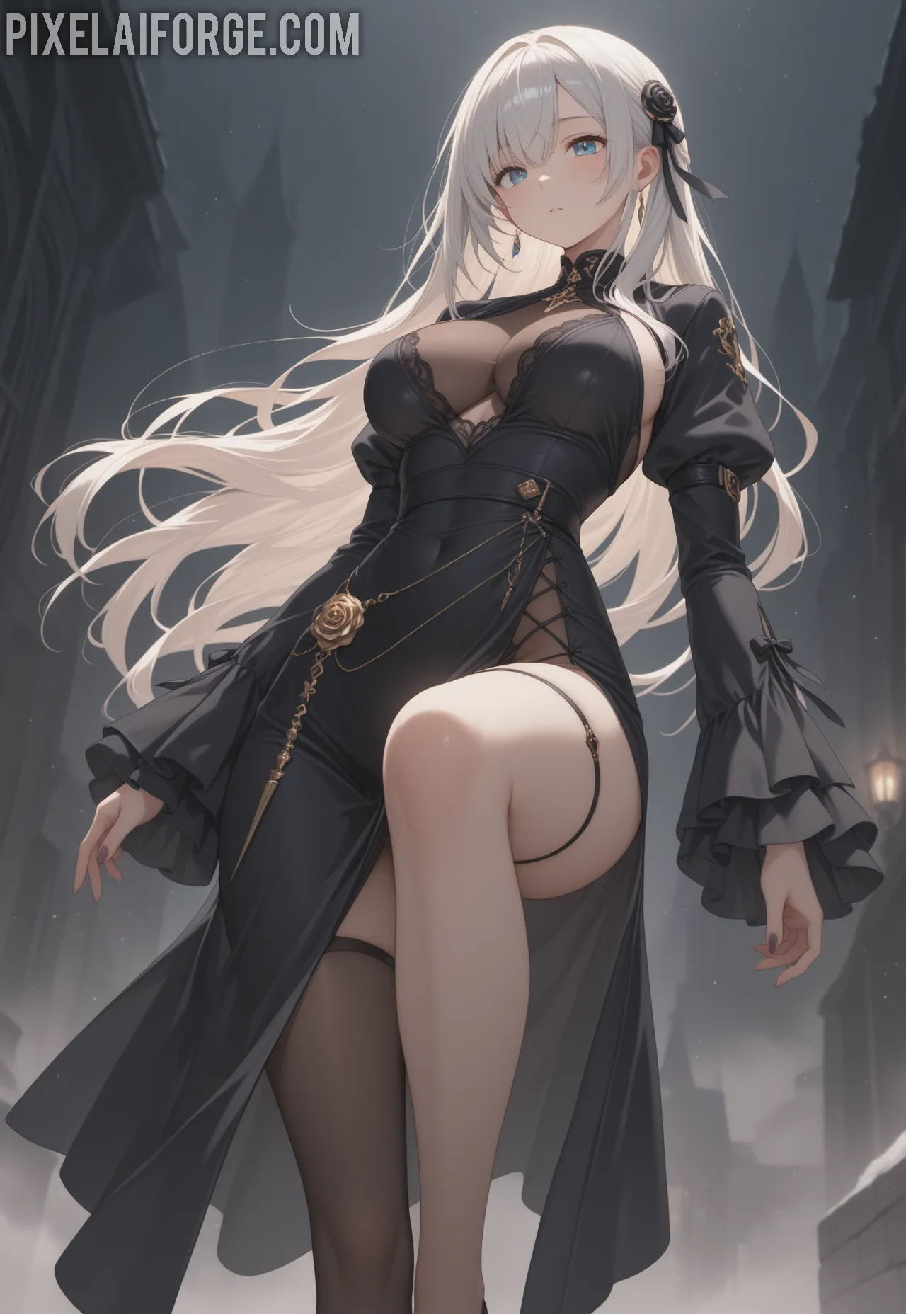 Arte ilustración increíble de Best Anime Steins Gate Anime News Reverse Harem Tsundere generado por IA