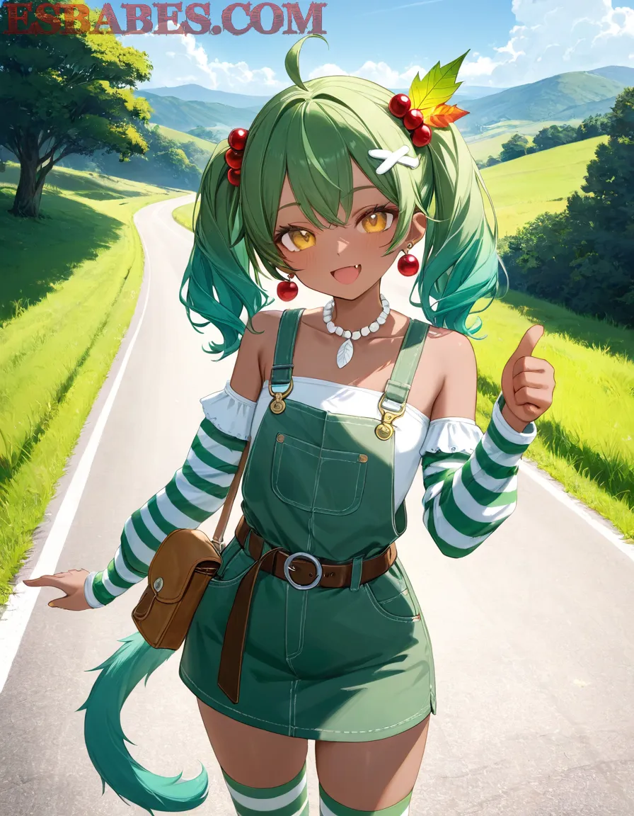 Arte ilustración increíble de Bleach Bishoujo Catgirl Harem Tsundere generado por IA