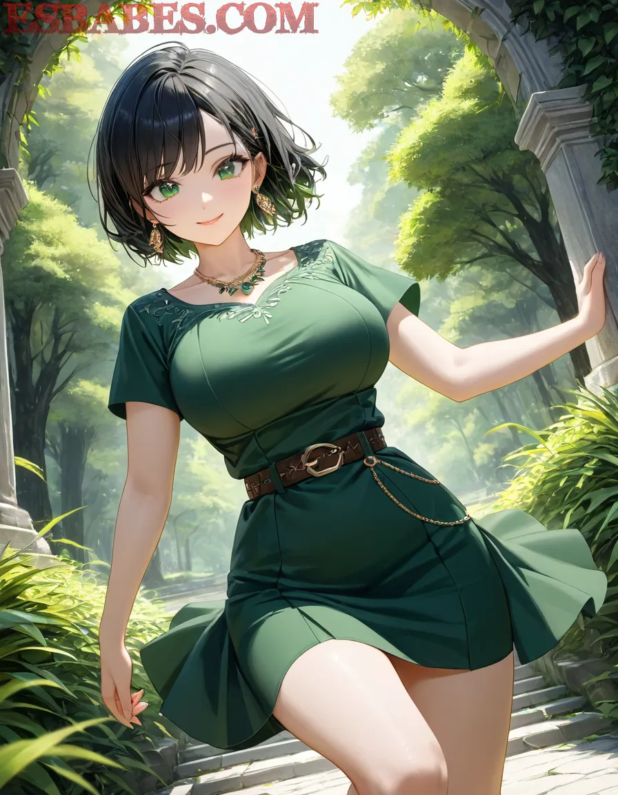 Arte ilustración increíble de Bleach Cosplay Isekai Funimation Maid generado por IA