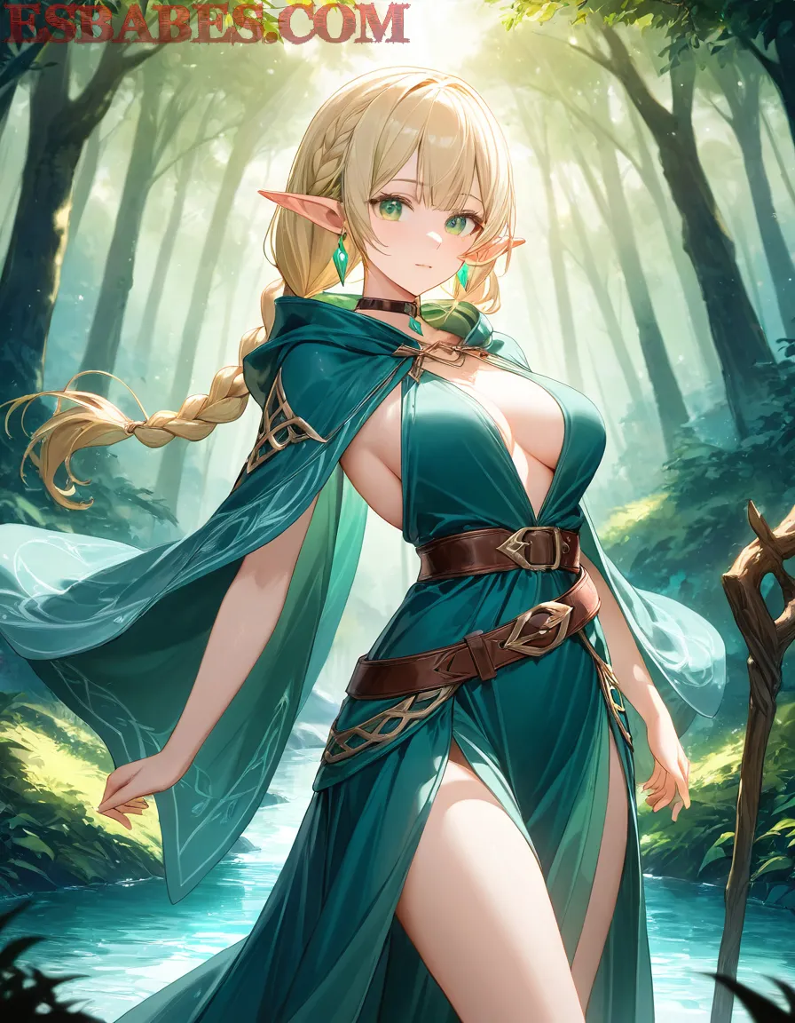 Arte ilustración increíble de Blue Box Lazarus Catgirl Tsundere Maid generado por IA