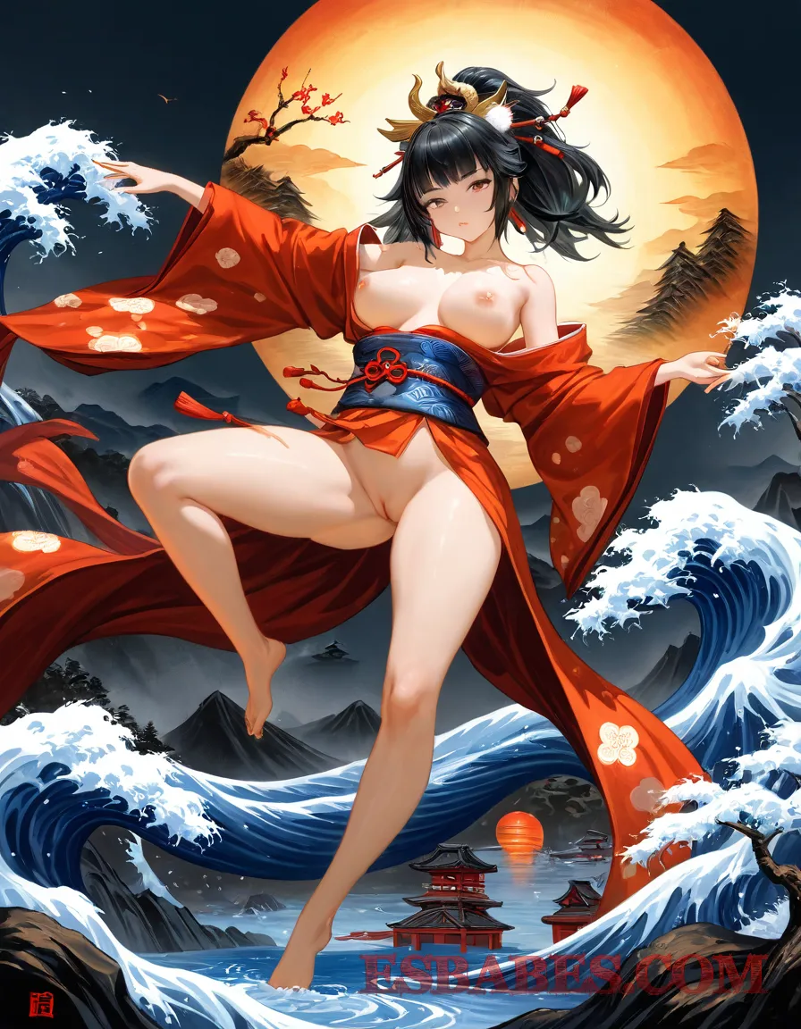 Arte ilustración increíble de Blue Box Netflix Anime Vinland Saga Funimation Tsundere generado por IA