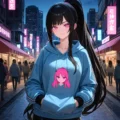 Arte ilustración increíble de Crunchyroll Amv Anime Reviews Funimation Shotacon generado por IA