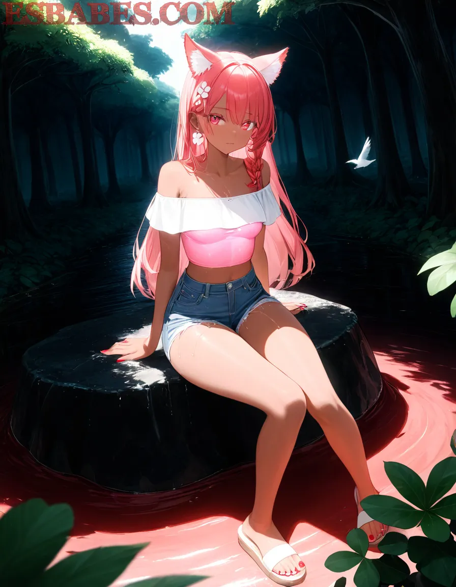 Arte ilustración increíble de Crunchyroll Goku Death Note Catgirl Eroge generado por IA