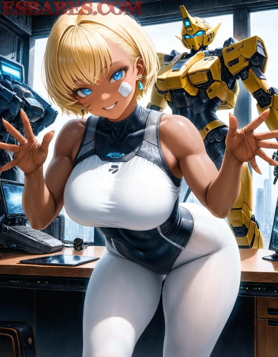 Arte ilustración increíble de Crunchyroll Hidive Steins Gate Catgirl Tsundere generado por IA