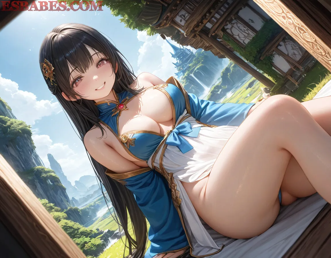 Arte ilustración increíble de Dandadan Anime Girl Bleach Blue Box Anime Series generado por IA