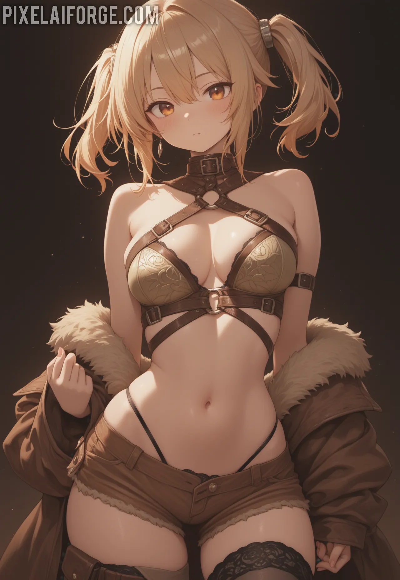 Arte ilustración increíble de Dandadan Attack On Titan Bleach New Anime Lolicon generado por IA