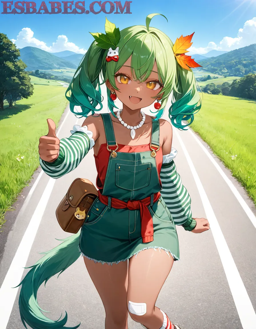 Arte ilustración increíble de Dandadan Demon Slayer Anime Dubbed Kawaii Oppai generado por IA