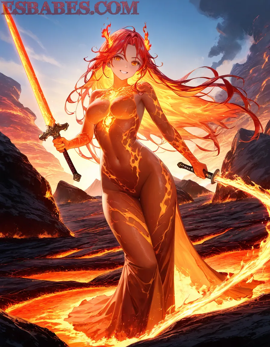 Arte ilustración increíble de Dandadan Hidive Bishoujo Reverse Harem Tentacle generado por IA