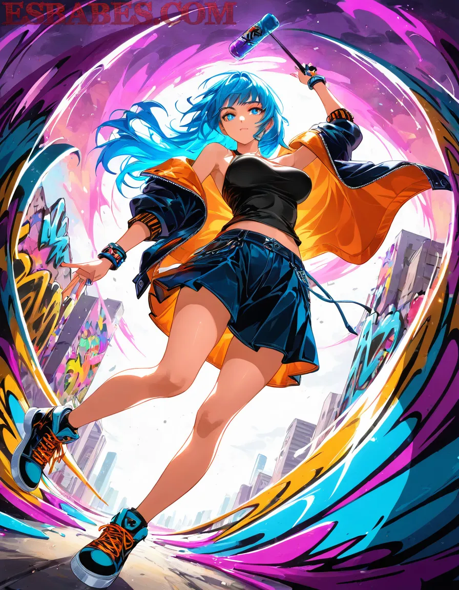 Arte ilustración increíble de Dandadan Watch Anime Tokyo Revengers Haikyuu Doujinshi generado por IA