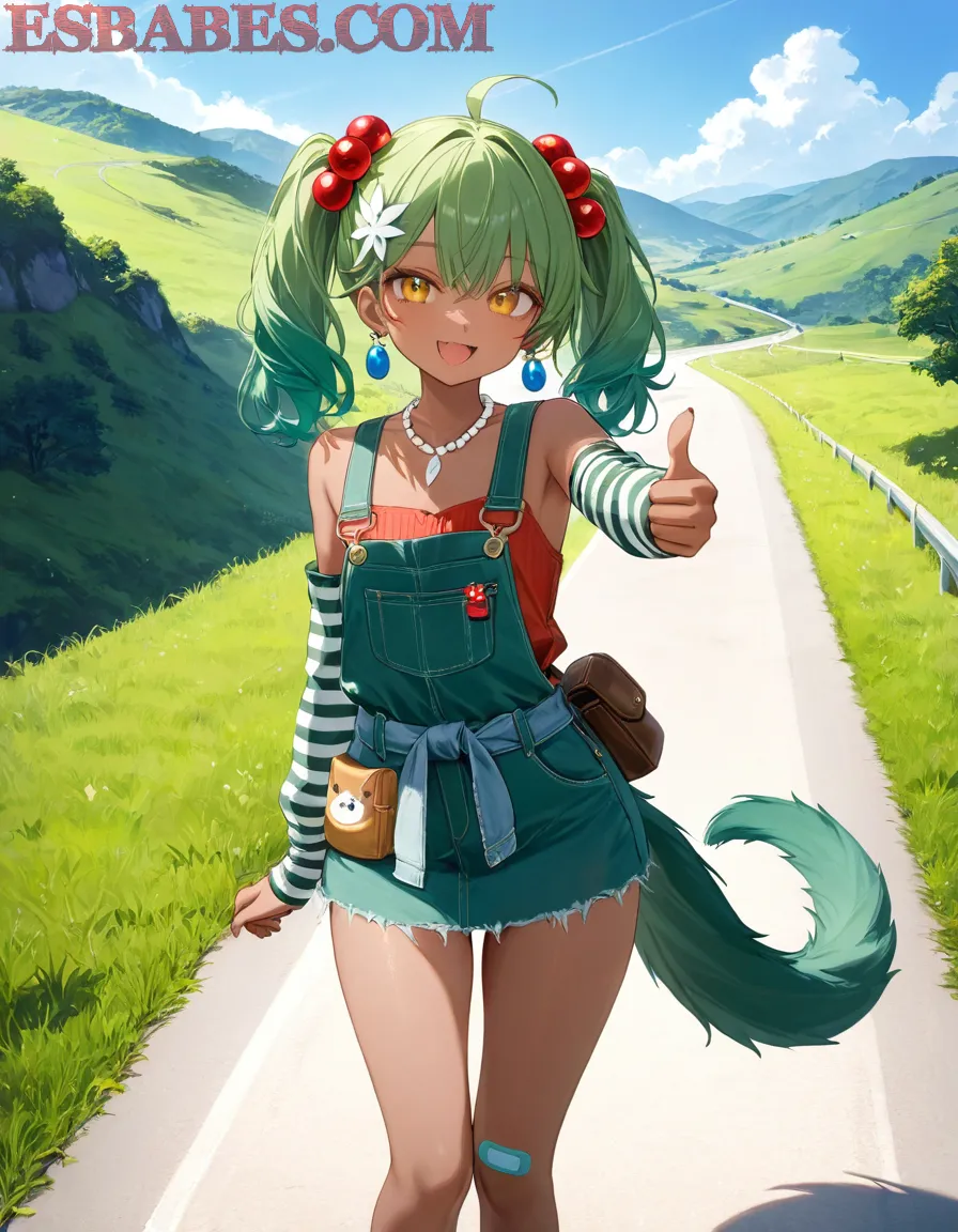 Arte ilustración increíble de Demon Slayer Isekai Anime Series Chainsaw Man Shoujo Ai generado por IA