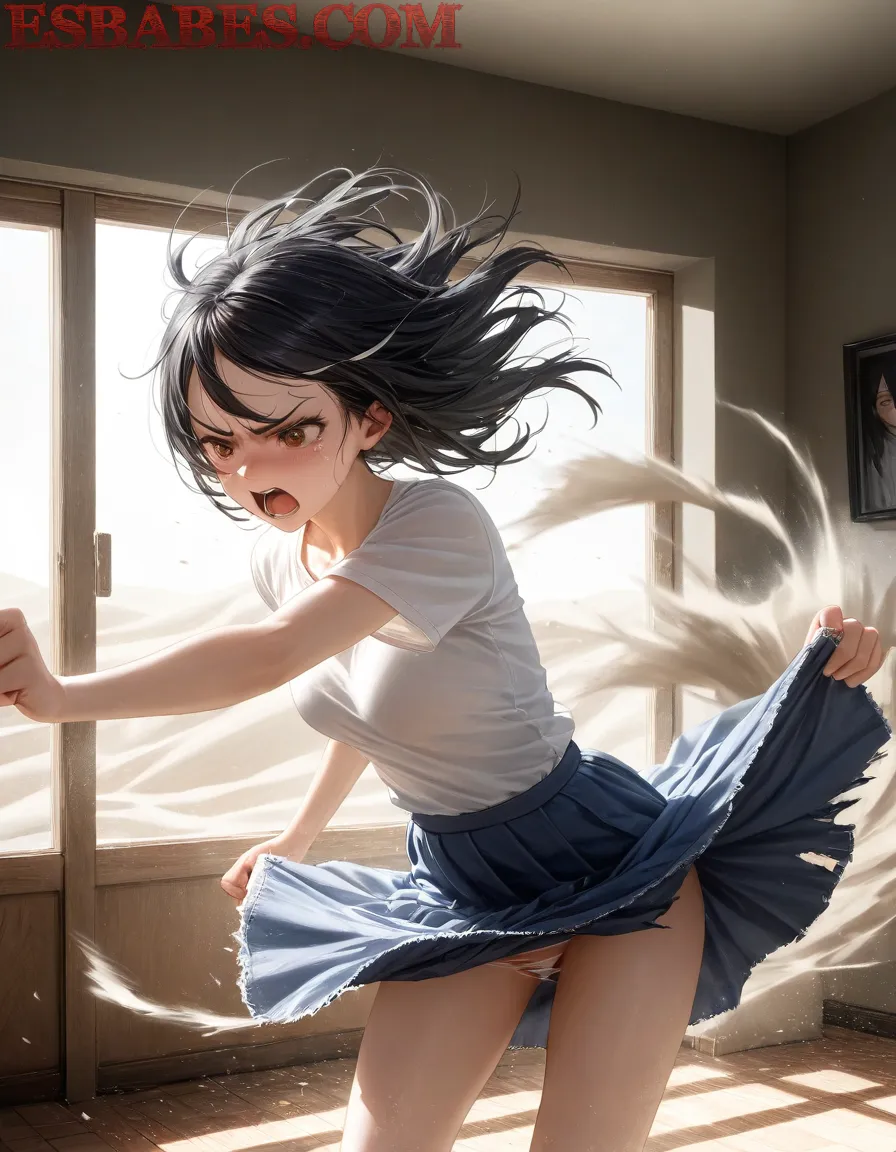 Arte ilustración increíble de Demon Slayer Lazarus Funimation Tsundere Maid generado por IA