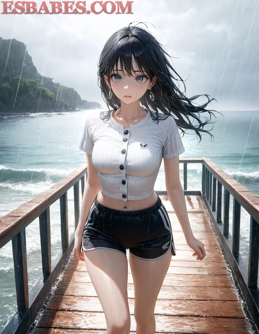 Arte ilustración increíble de Demon Slayer Oshi No Ko Eren Yeager Moe Maid generado por IA