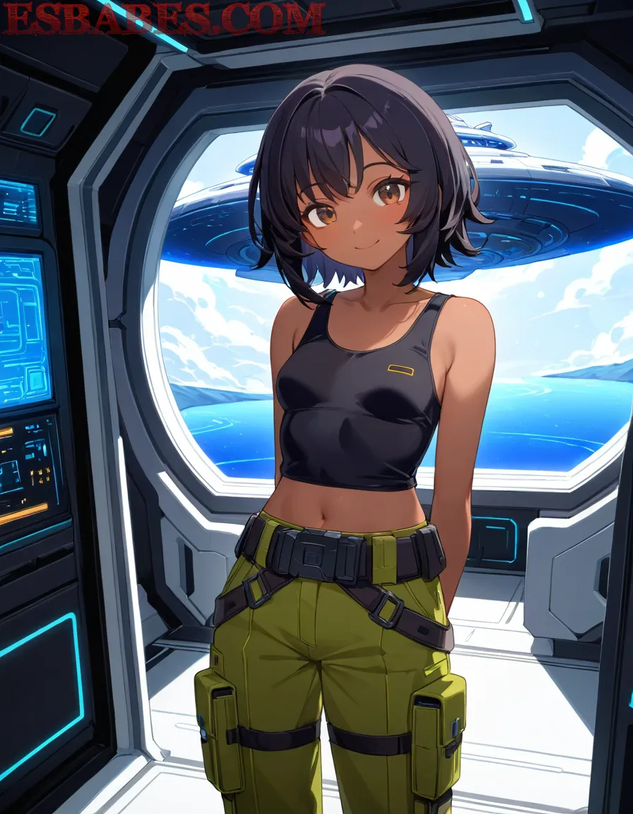 Arte ilustración increíble de Dragon Ball Hunter X Hunter Cosplay Ero Senpai generado por IA