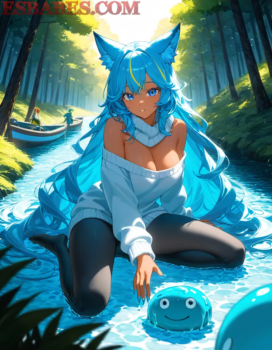 Arte ilustración increíble de Eren Yeager Steins Gate Netorare Eroge Senpai generado por IA