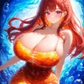 Arte ilustración increíble de Free Anime Crunchyroll Anime Expo Ecchi Doujinshi generado por IA