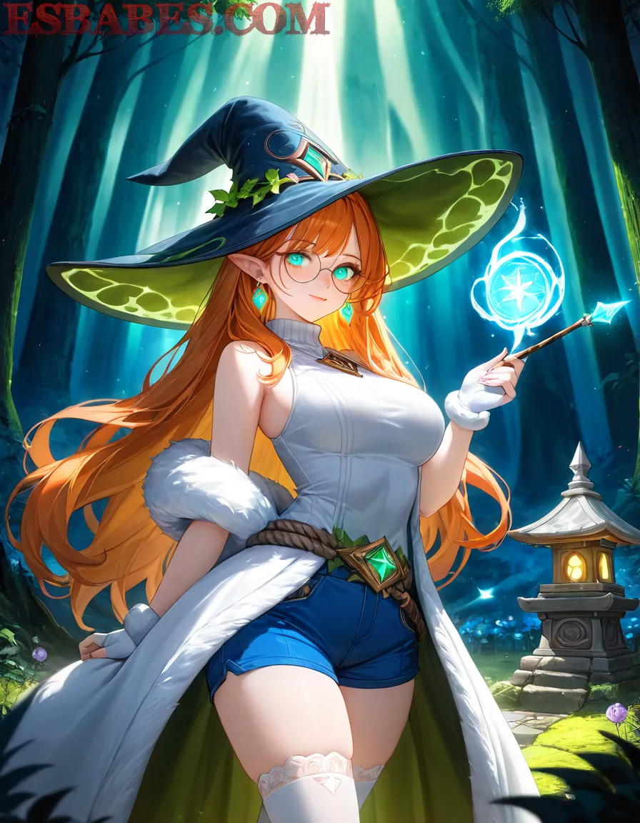 Arte ilustración increíble de Frieren Blue Box Yuri Fan Service Reverse Harem generado por IA