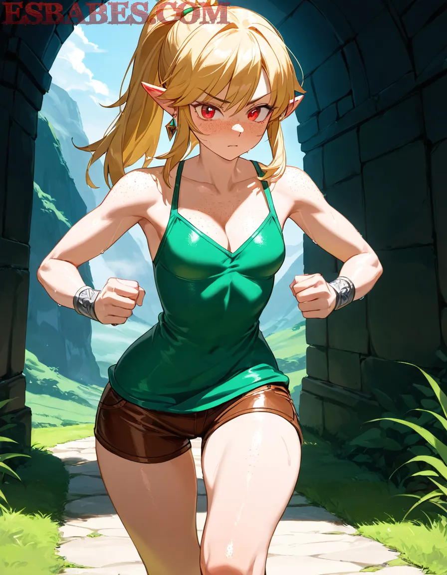 Arte ilustración increíble de Frieren Isekai Goku Catgirl Shotacon generado por IA