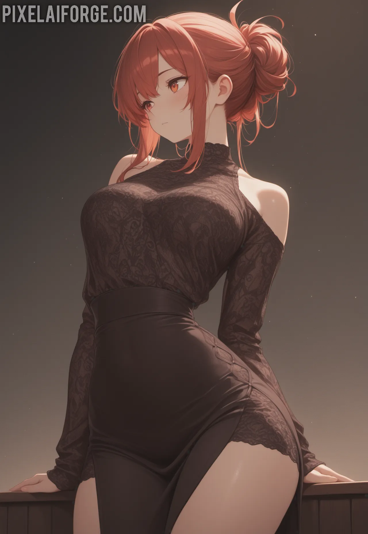 Arte ilustración increíble de Fullmetal Alchemist Shonen Anime Series Yuri Fan Service generado por IA