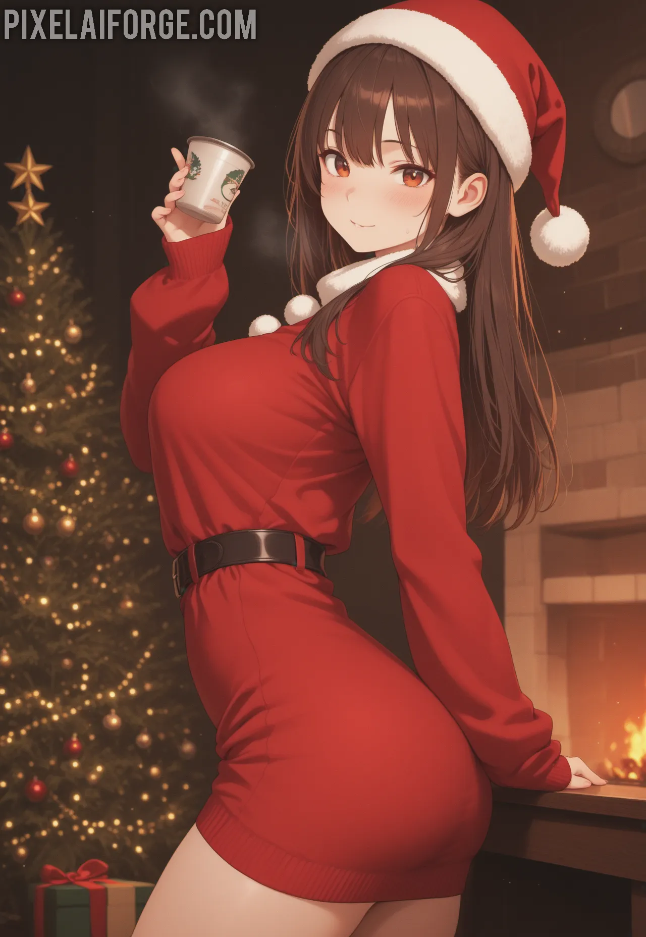 Arte ilustración increíble de Hentai Anime Edit Netflix Anime Eren Yeager Yuri generado por IA