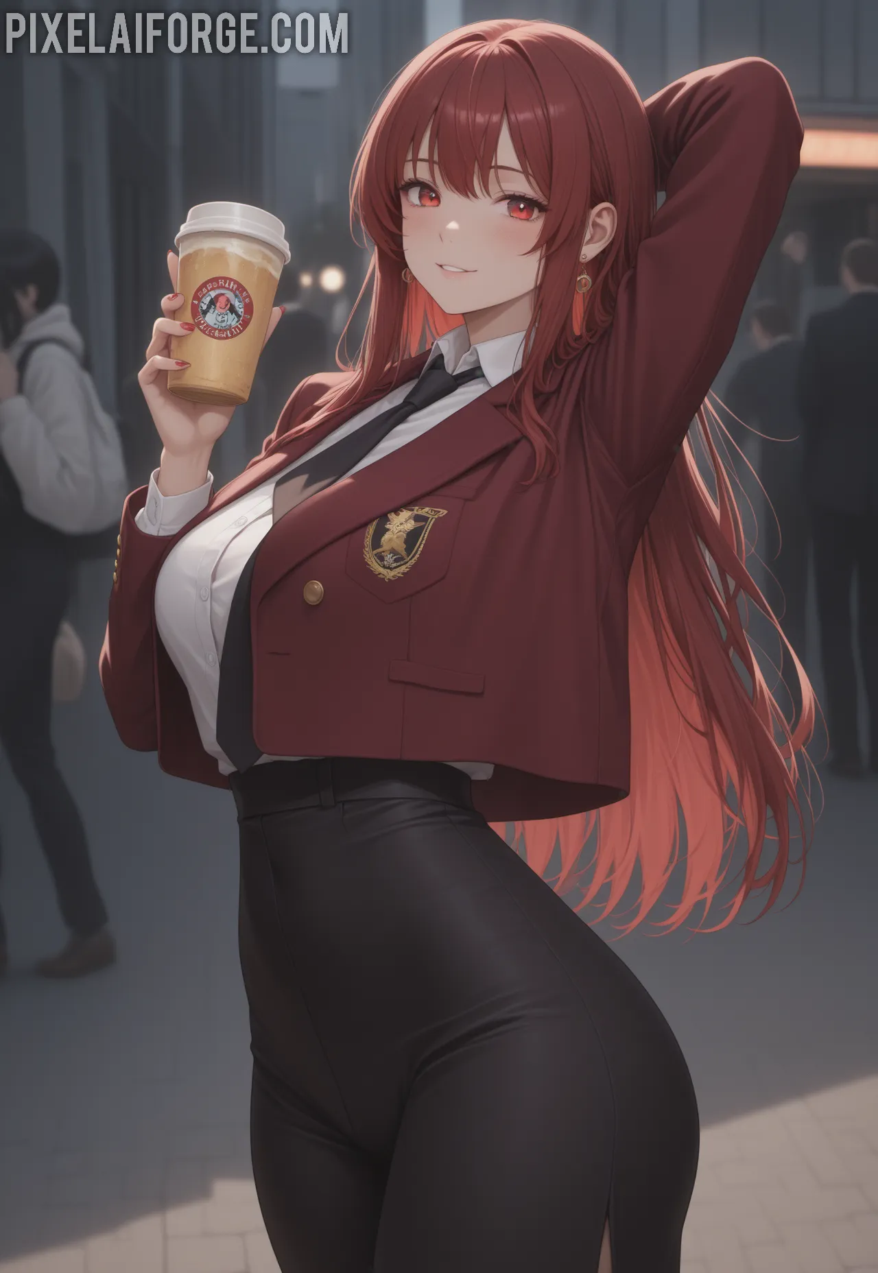 Arte ilustración increíble de Hentai Anime Season Oshi No Ko Cowboy Bebop Seinen generado por IA