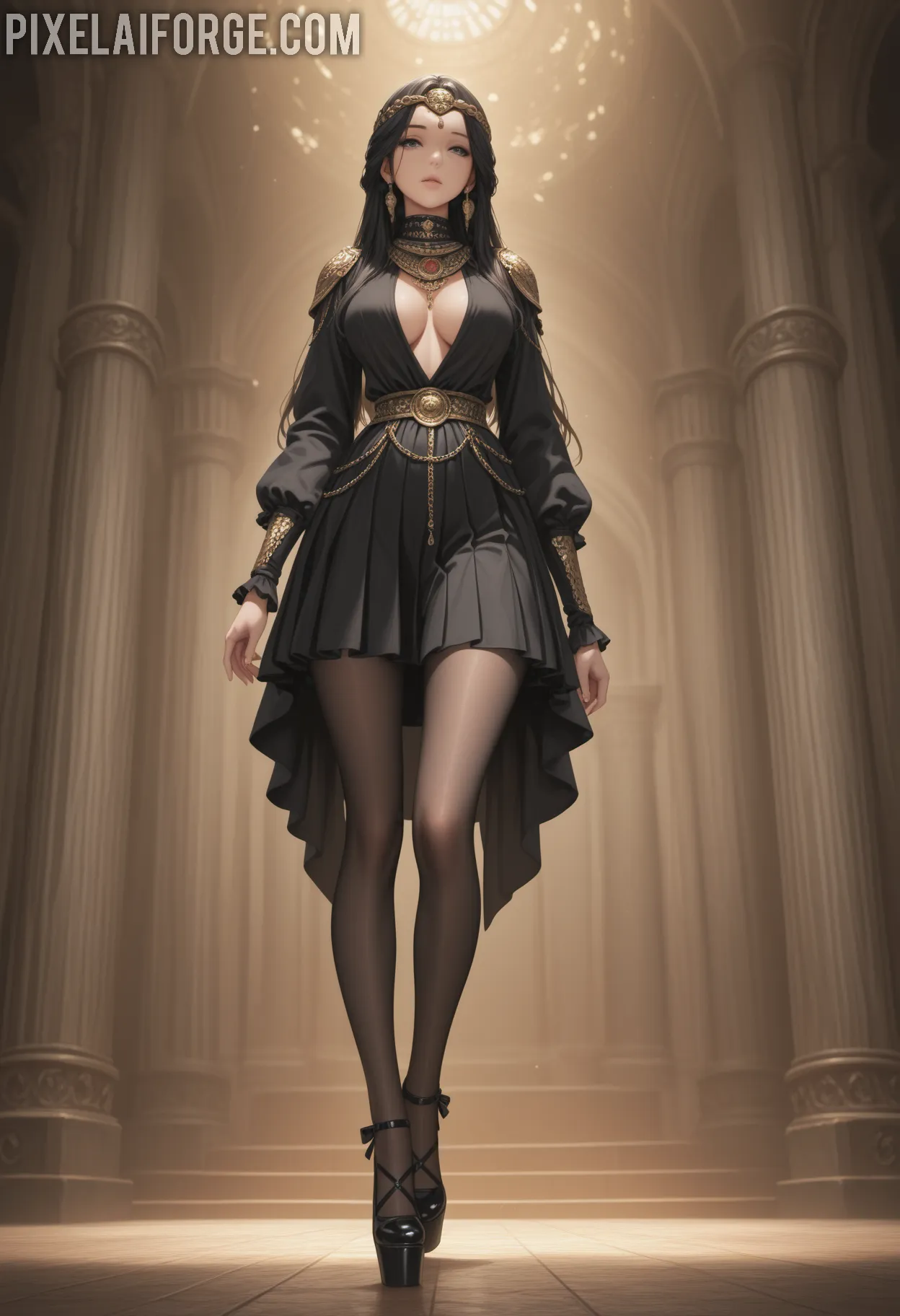 Arte ilustración increíble de Hentai Cosplay Blue Box Shonen Catgirl generado por IA