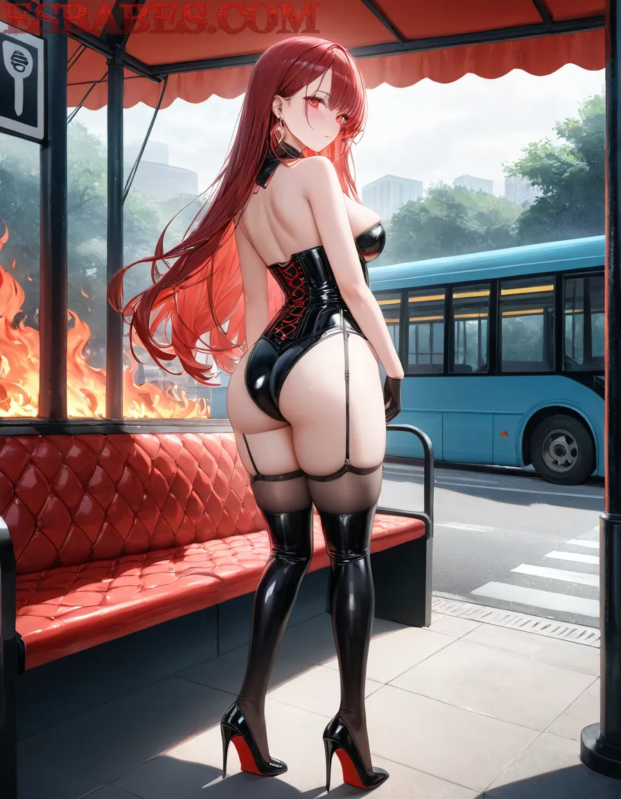 Arte ilustración increíble de Hentai Cosplay Kemonomimi Tsundere Yandere generado por IA