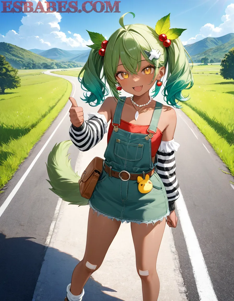 Arte ilustración increíble de Hentai Luffy Yuri Kemonomimi Maid generado por IA