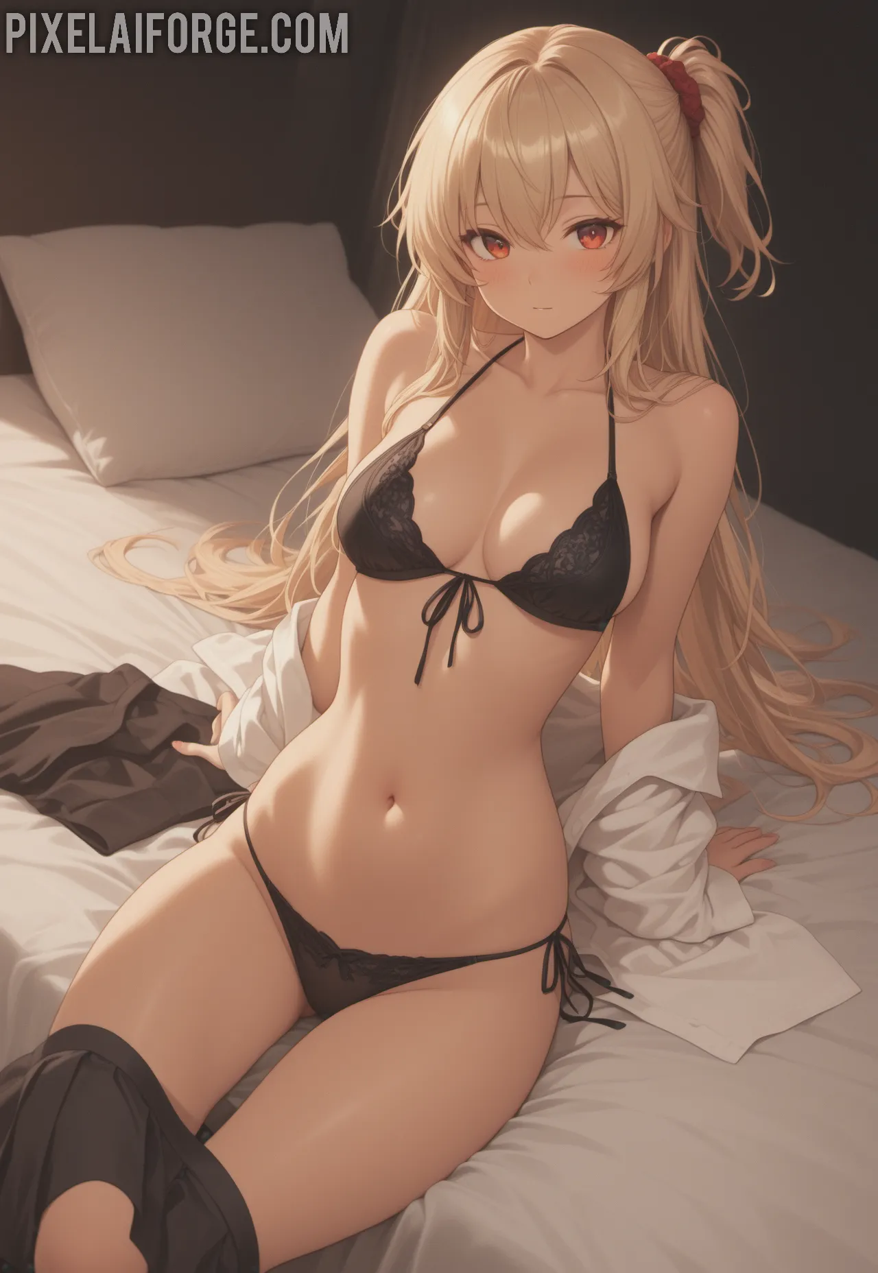 Arte ilustración increíble de Hentai Oshi No Ko Yaoi Bishounen Shounen Ai generado por IA