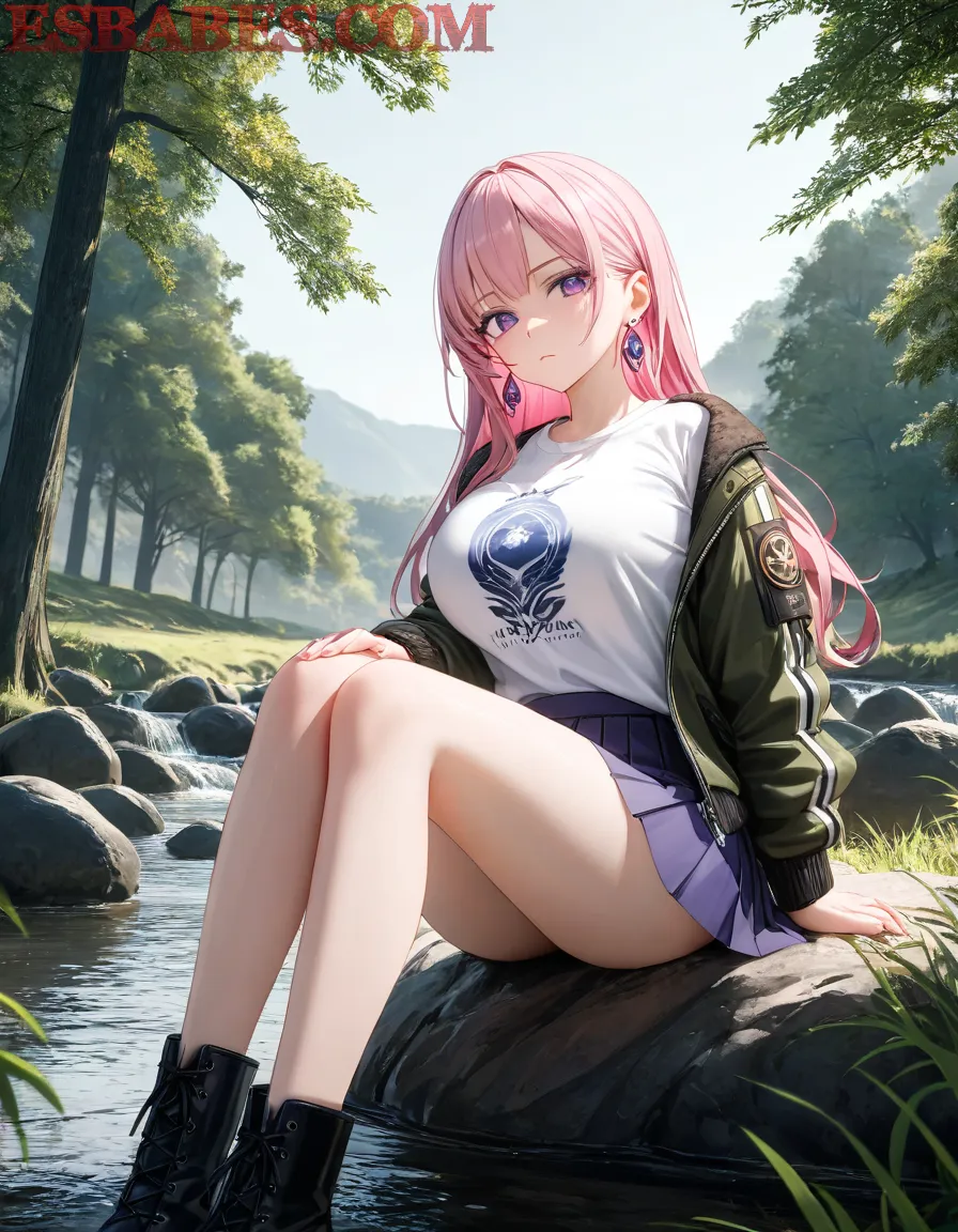 Arte ilustración increíble de Isekai Anime Streaming Eren Yeager Kawaii Fan Service generado por IA