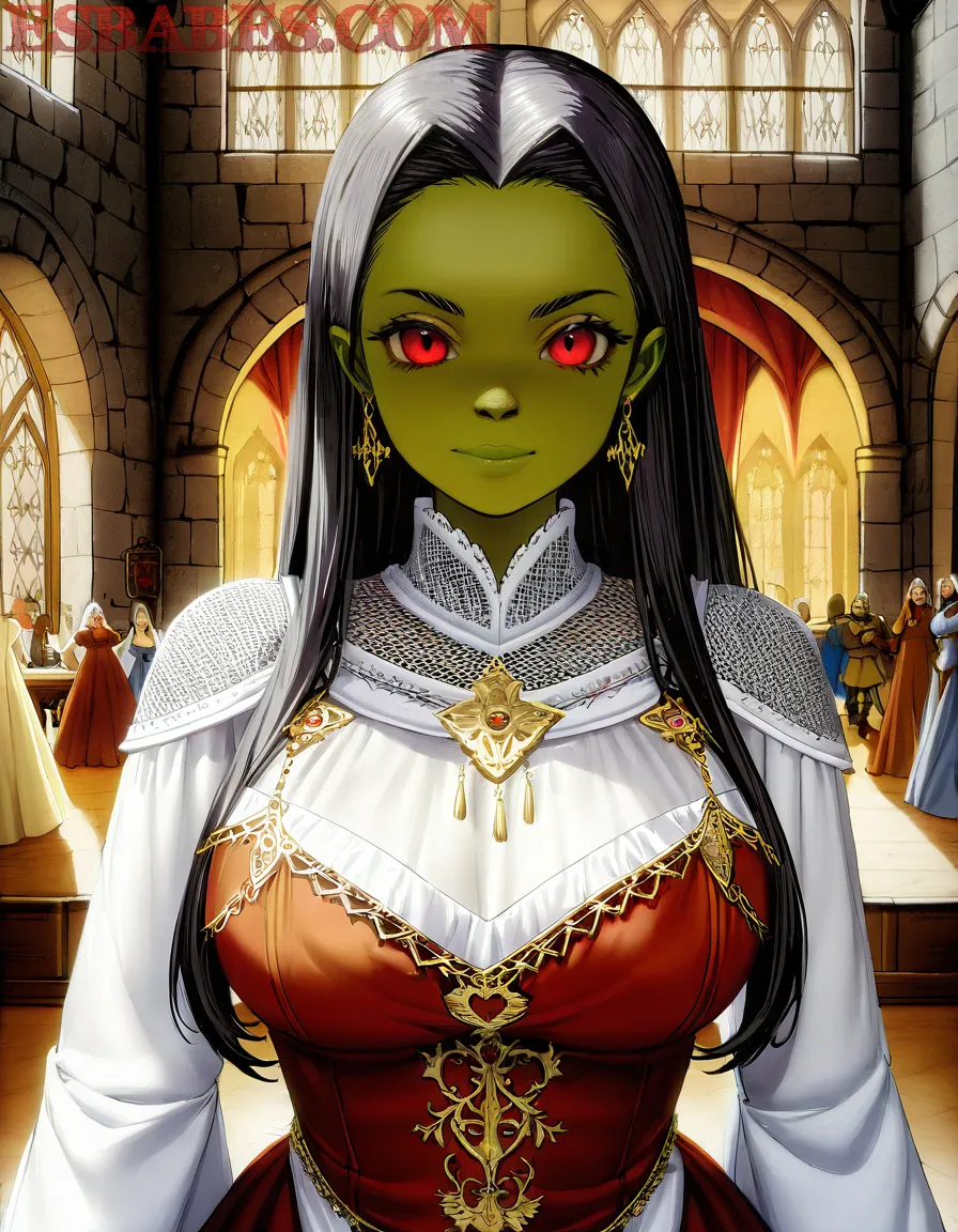 Arte ilustración increíble de Jujutsu Kaisen Anime Edit Anime Series Catgirl Maid generado por IA