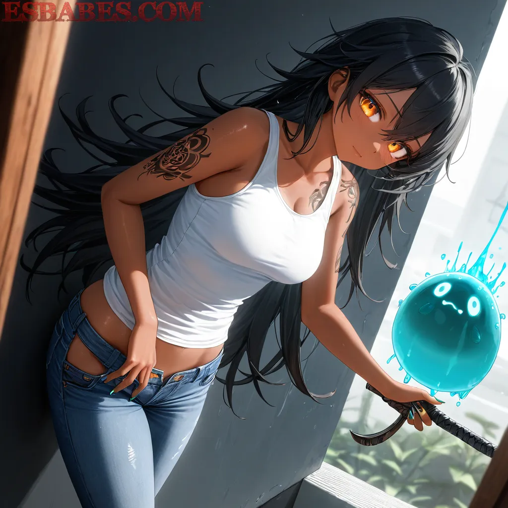 Arte ilustración increíble de Jujutsu Kaisen Cosplay Hidive Anime Conventions Kawaii generado por IA