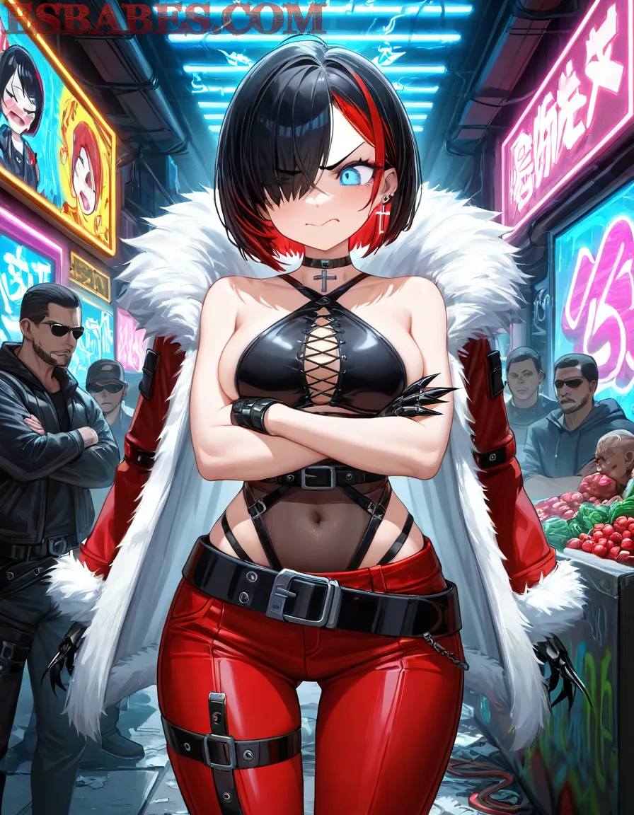 Arte ilustración increíble de Jujutsu Kaisen Cosplay Netflix Anime Kemonomimi Harem generado por IA