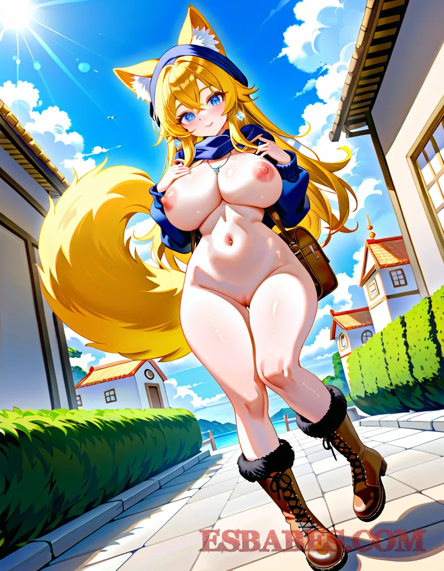 Arte ilustración increíble de Jujutsu Kaisen Dragon Ball Anime Characters Lazarus Catgirl generado por IA