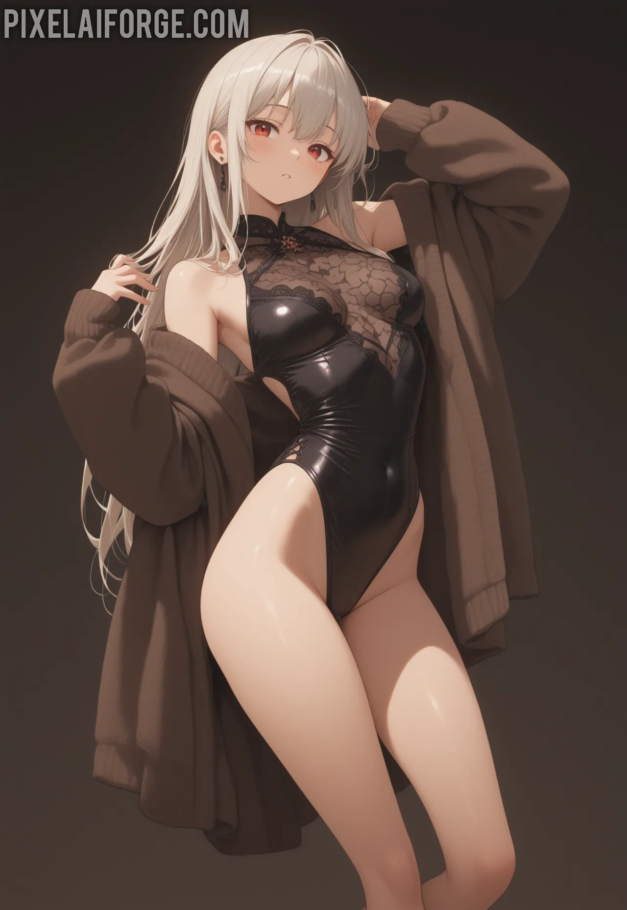 Arte ilustración increíble de Jujutsu Kaisen Free Anime Manga Catgirl Bara generado por IA