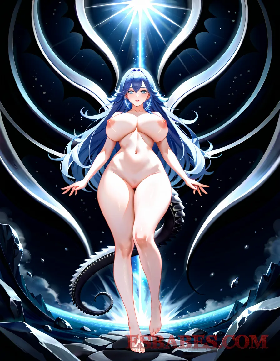 Arte ilustración increíble de Kaiju No 8 Blue Box Gojo Satoru Chainsaw Man Tentacle generado por IA